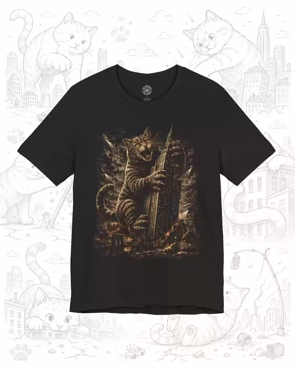 Cat Kong Giant Monster Cat T-Shirt